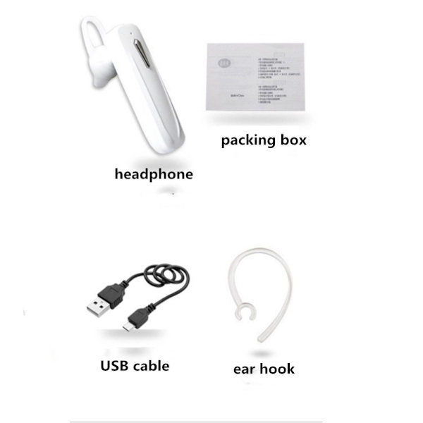 Smidigt Handsfree-Headset (Bloetooth) från LEMAN Vit