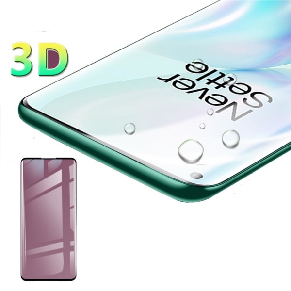 3-PAKK skjermbeskytter 3D 0,3 mm OnePlus 8 Pro Transparent/Genomskinlig