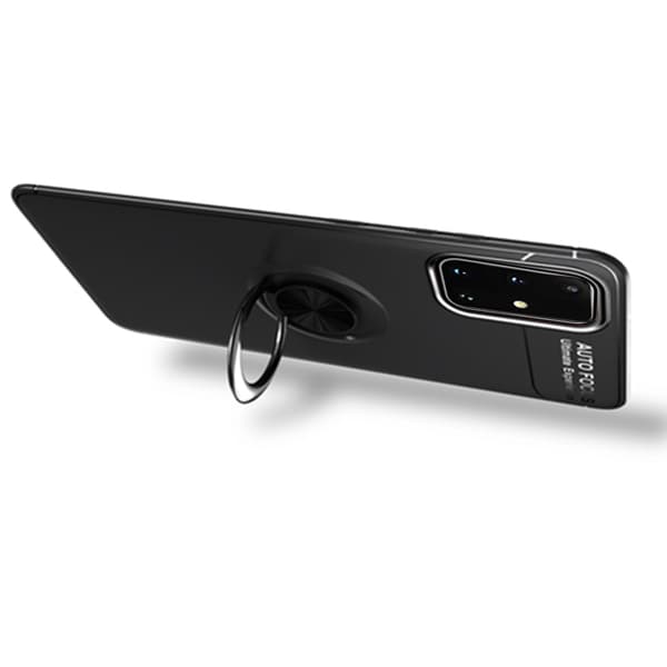 Glat cover med ringholder - Samsung Galaxy A51 Blå