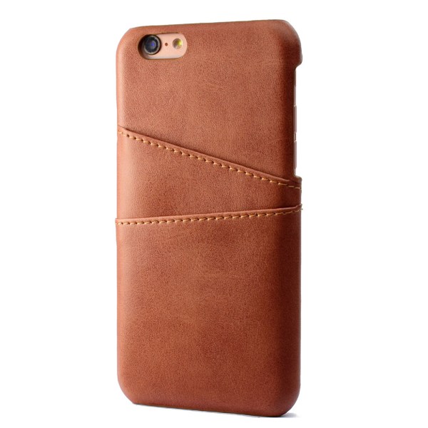 iPhone 6/6S - Skal med korthållare Vintage-serie Brun