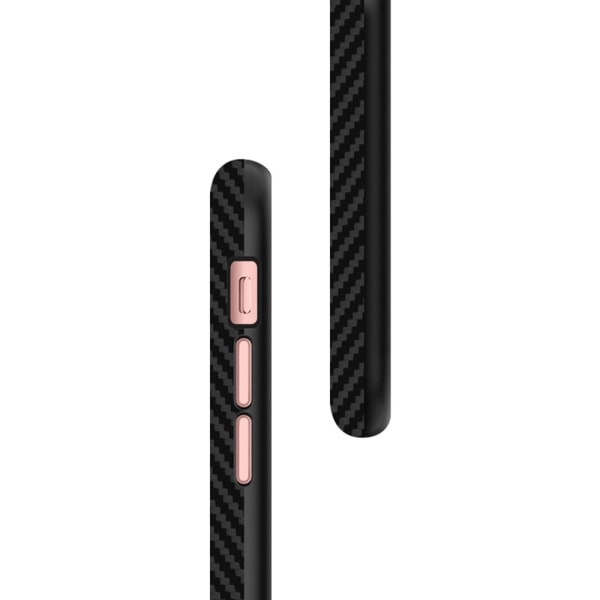 iPhone 5/5S/5SE - Stilfuld stødsikker carbonskal Svart
