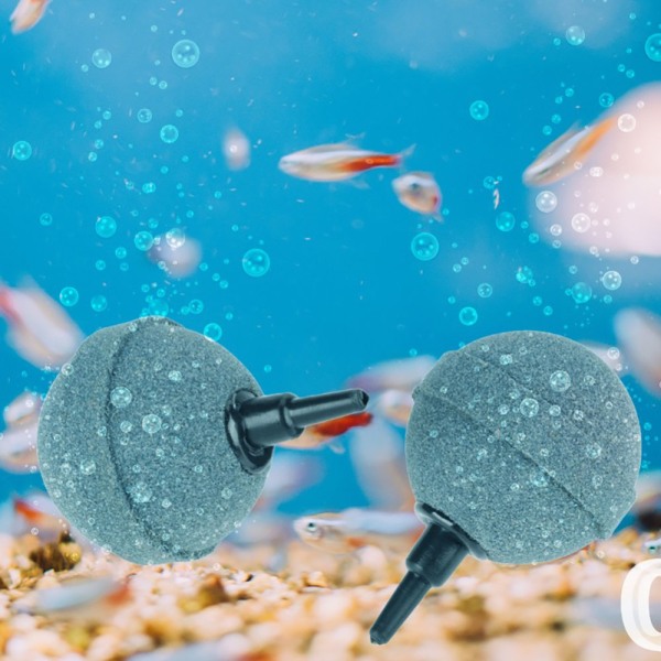 Effektiv og praktisk Mini Oxygen Aquarium Stone Grå