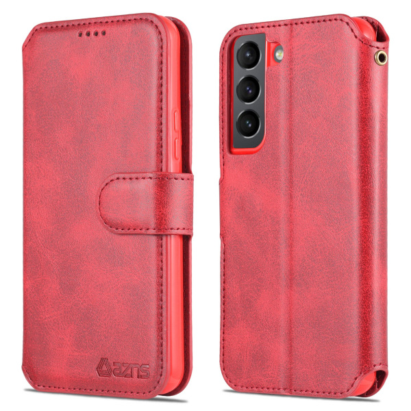 Stilfuldt pung etui (AZNS) - Samsung Galaxy S22 Röd