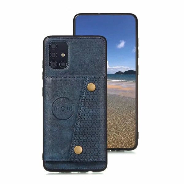 Gennemtænkt cover med kortrum - Samsung Galaxy A71 Svart