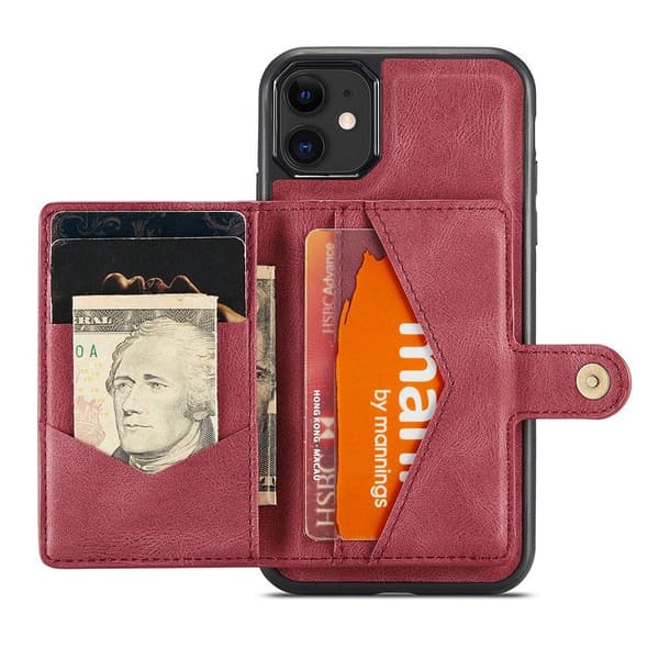 Glat cover med kortrum - iPhone 12 Svart