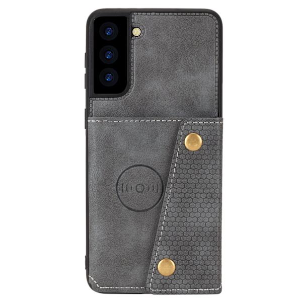 Stilsäkert Skal med Kortfack - Samsung Galaxy S23 Mörkblå