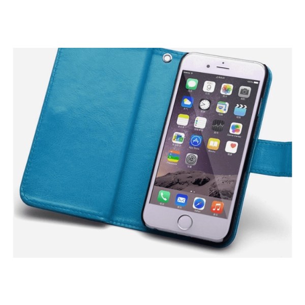 iPhone 6/6S – ROYBENin (TURQUOISE) tyylikäs nahkainen lompakkokotelo