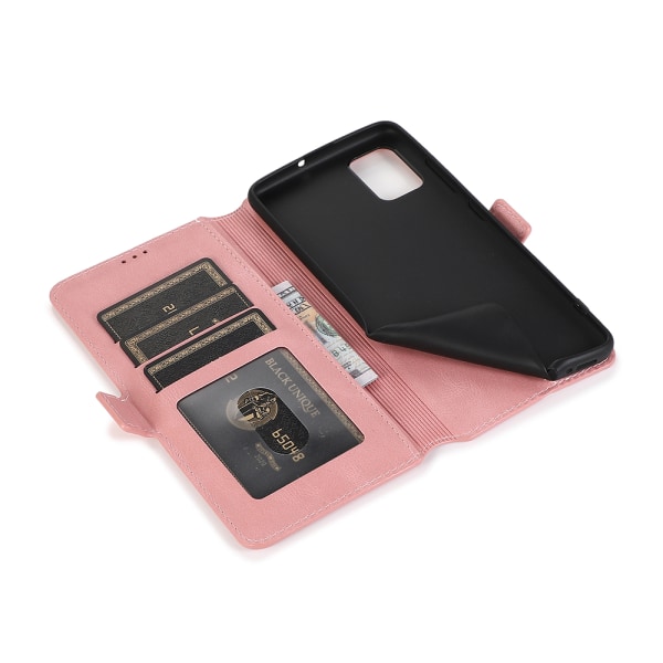 Smooth Wallet Case Floveme - Samsung Galaxy A41 Brun