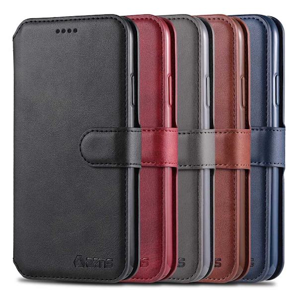 Smooth Wallet Case (Azns) - iPhone 11 Grå