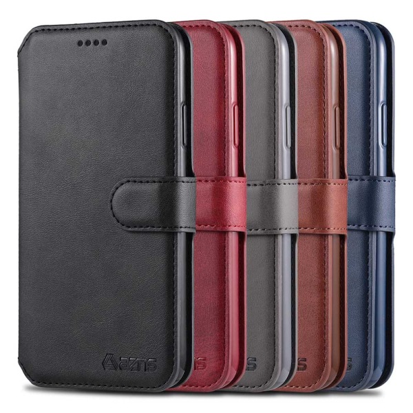 Smooth Wallet Case (Azns) - iPhone 11 Röd