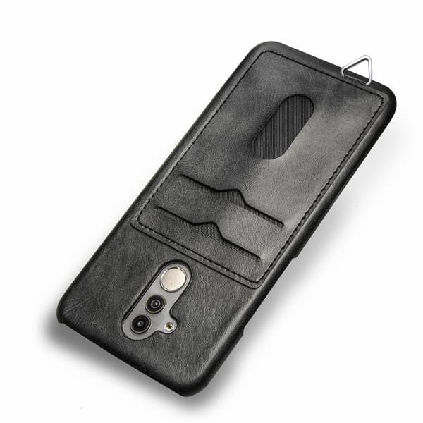 Huawei Mate 20 Lite - Vintage Skal med Kortfack Rosaröd