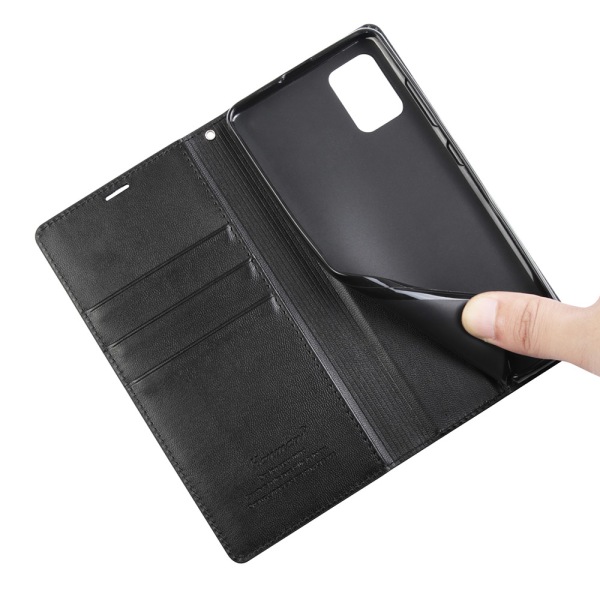 Huomaavainen lompakkokotelo - Samsung Galaxy A71 Mörkblå