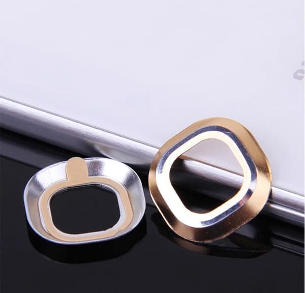 Samsung Galaxy S6/S6 Edge - Skyddsring för Kameralins Silver Silver/Grå