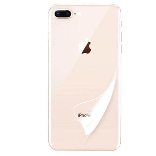 Pehmeä PET iPhone 7+ 3-PACK näytönsuoja edessä ja takana 9H 0,2mm Transparent/Genomskinlig