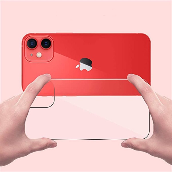 2-PACK iPhone 12 Baksida Skärmskydd 9H 0,3mm Transparent