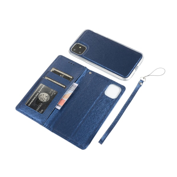 Slitesterk Smart Wallet-deksel - iPhone 11 Pro Max Roséguld