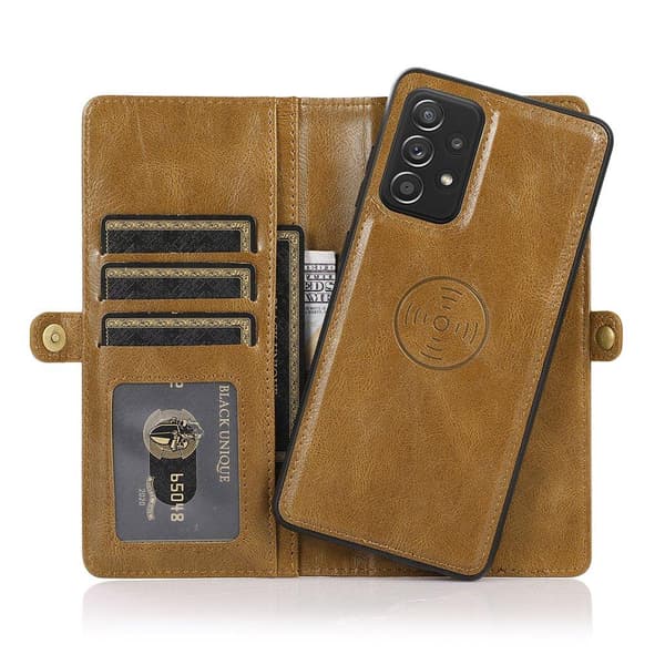 Stilfuldt 2 i 1 Wallet etui - Samsung Galaxy A72 Mörkblå