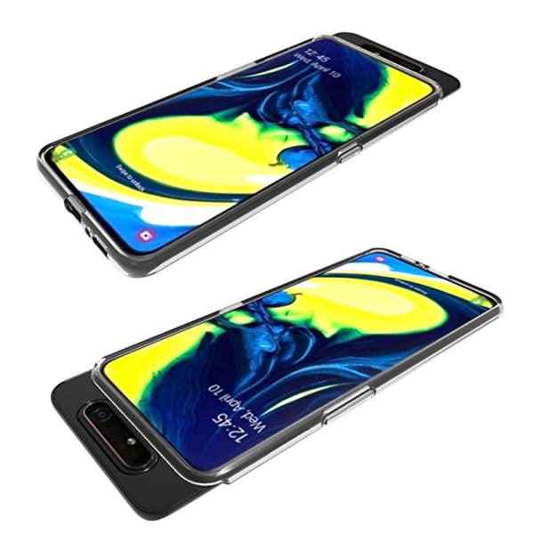 Samsung Galaxy A80 - Stilig Floveme silikondeksel Transparent/Genomskinlig