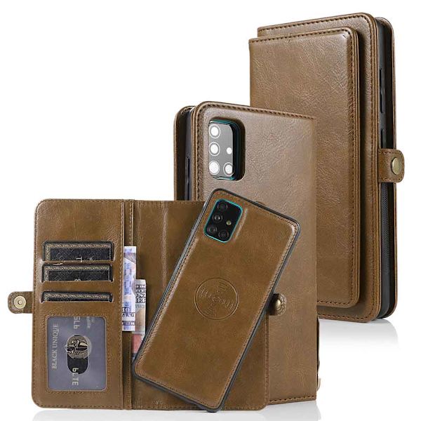 Smooth Wallet Case - Samsung Galaxy A71 Mörkblå