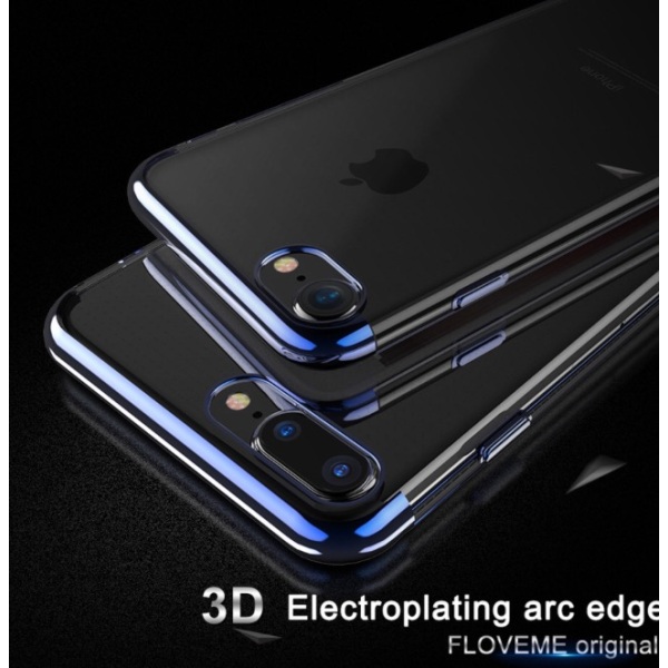 iPhone 7 PLUS - Tyylikäs, eksklusiivinen älykäs silikonikotelo FLOVEME Svart