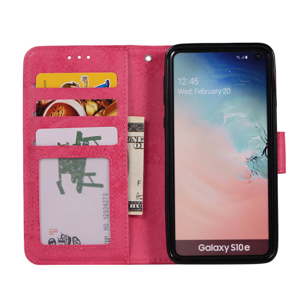 2 in 1 Smart Wallet Case - Samsung Galaxy S10e Brun