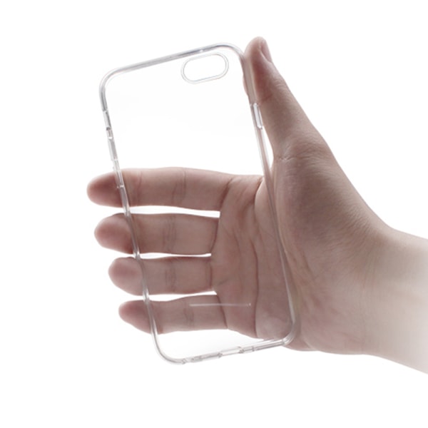 St�td�mpande Silikonskal - iPhone 6 Plus / iPhone 6S Plus Transparent/Genomskinlig