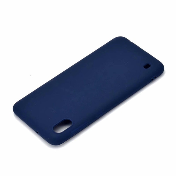 Stilrent Genomt�nkt Silikonskal - Samsung Galaxy A10 Mörkblå