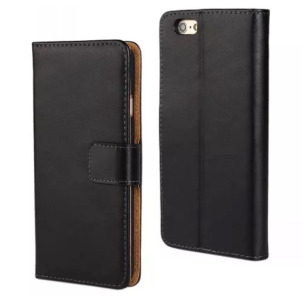 Stilrent Praktiskt VINTAGE Plånboksfodral i läder iPhone 7 PLUS Blå