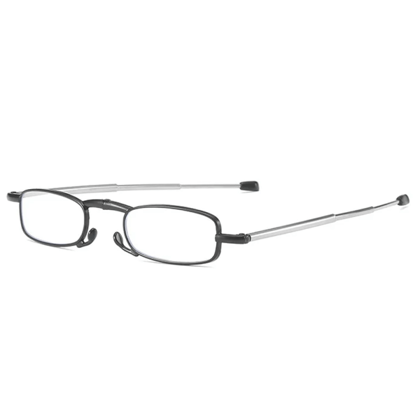 Foldebriller Unisex Anti Blue Light Filtering Læsebriller Black +1.0