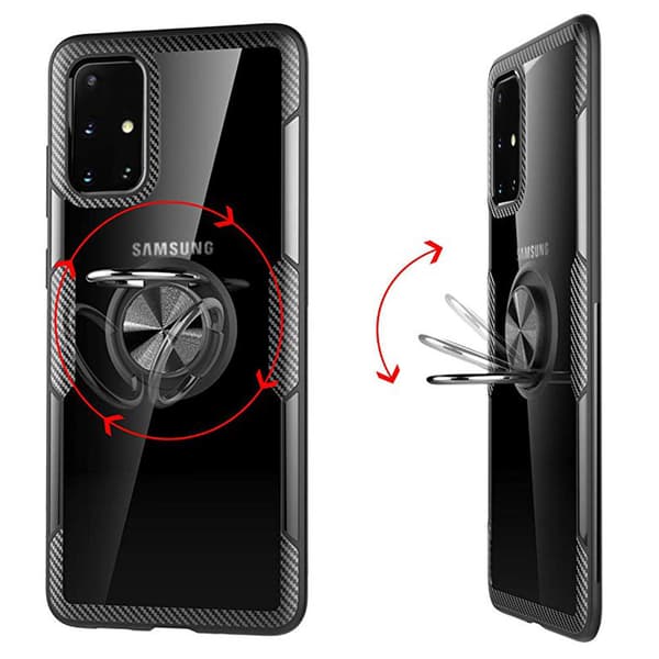 Stilrent Skyddsskal med Ringhållare - Samsung Galaxy A51 Blå