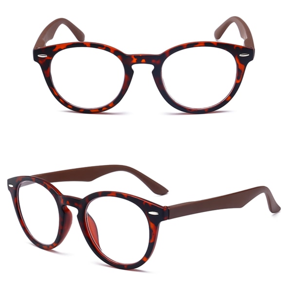 Läsglasögon från klassiska LEMAN Brun 3.5