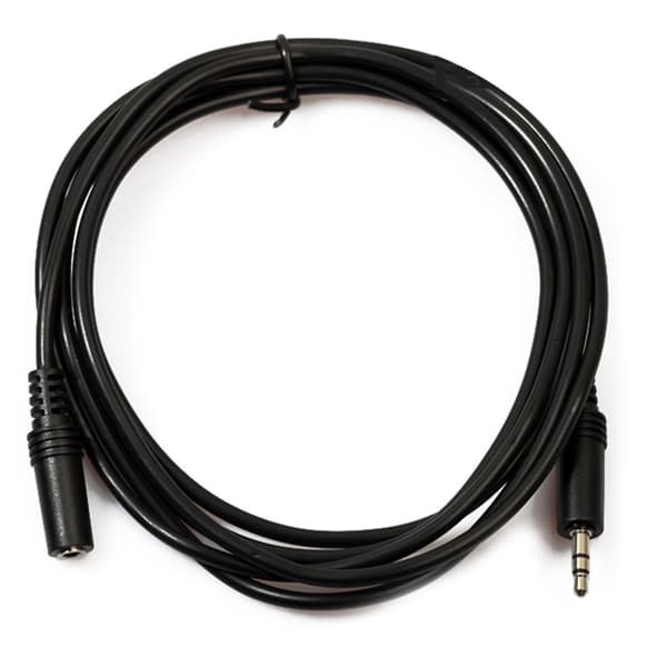 Slittålig 3.5mm AUX Ljudkabel (2M) Svart