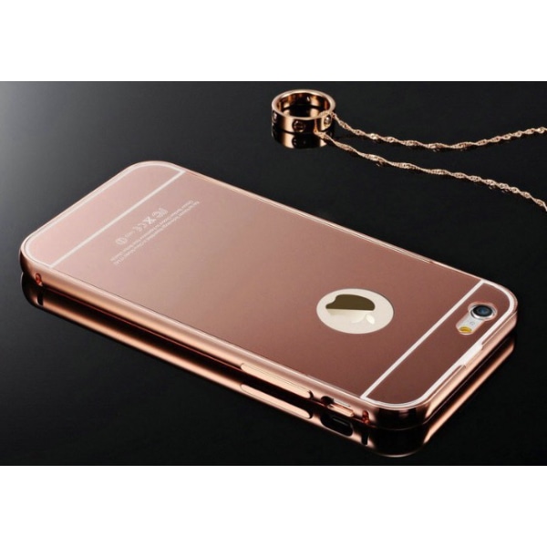 iPhone 6/6S - Elegant skal fr�n LEMAN (ram i Aluminium) Roséguld