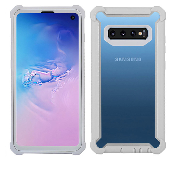 Praktiskt Robust Skyddsfodral - Samsung Galaxy S10 Grå