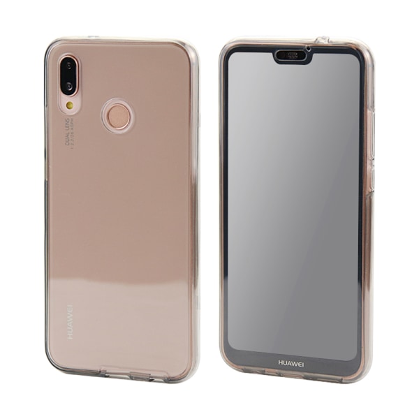 Huawei P20 Lite - Silikone cover Dobbeltsidet Touch funktion Svart