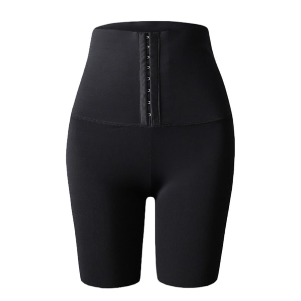 Kvinnors Yogashort Yogabyxor Hög Midja Gym Leggings Svart S