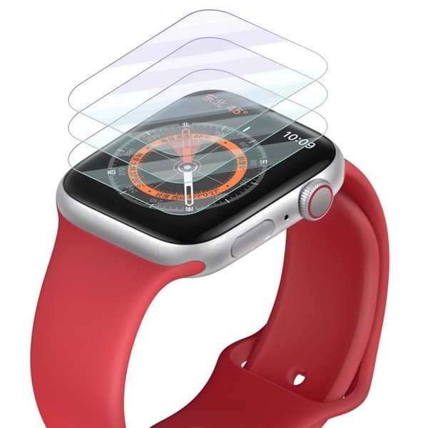 Apple Watch Series 7/8 41/45mm Näytönsuoja Hydrogel-versio 3pack Transparent