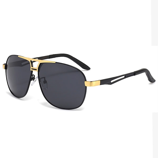 Eleganta Pilot Solglasögon - UV400 och Polariserade Linser Guld/Svart