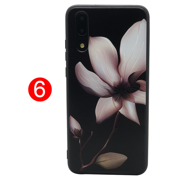 LEMAN Skal med Blom-motiv f�r Huawei P20 Pro 6