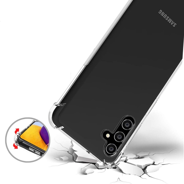 Samsung Galaxy A05S - Stötdämpande Silikonskal Genomskinlig