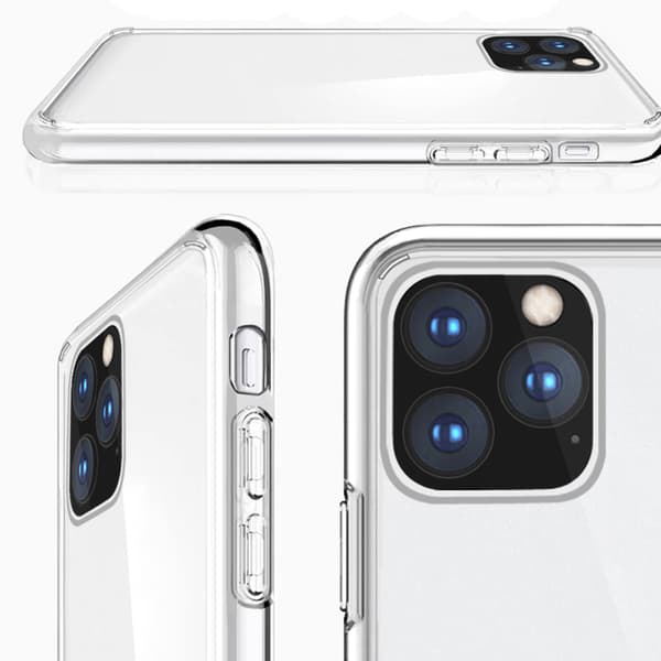Robust Silikonskal - iPhone 11 Pro Max Transparent Transparent/Genomskinlig