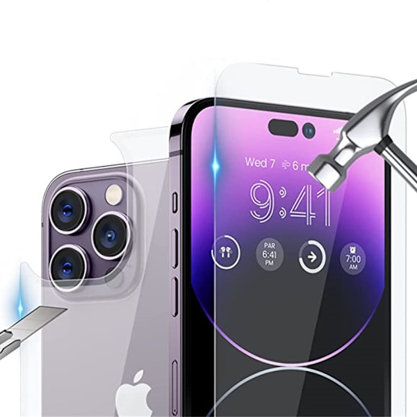 iPhone 16 Pro 2-pack Komplett skydd Fram- & Baksida 0,3mm Transparent
