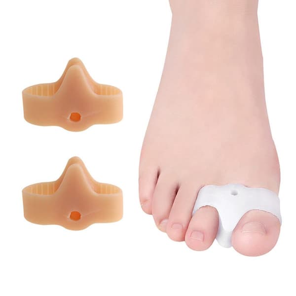 Effektfulla Bekväma Tå Separerare i Silikon Vit