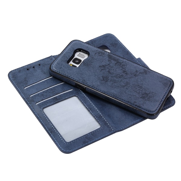 Lommebokdeksel med skallfunksjon til Samsung Galaxy S8 Marinblå