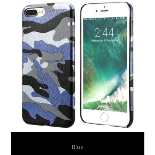 Stilig militærmønsterdeksel til iPhone 7 PLUS fra NKOBEE Blå