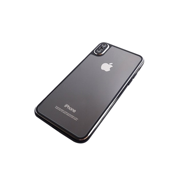 Dubbelsidigt Skärmskydd från HuTech (Aluminium)  iPhone XS Max Röd