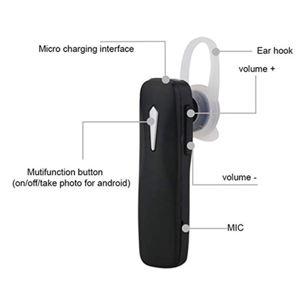 Lemans Handsfree Bluetooth Headset Vit