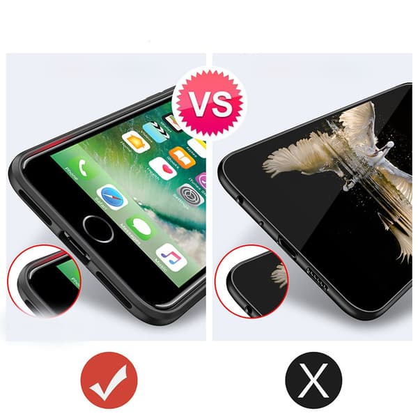 iPhone 7 - Skyddande Skal med Ringhållare (LEMAN) Blå/Blå