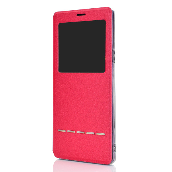 Galaxy Note 9 stilfuldt smart cover Röd