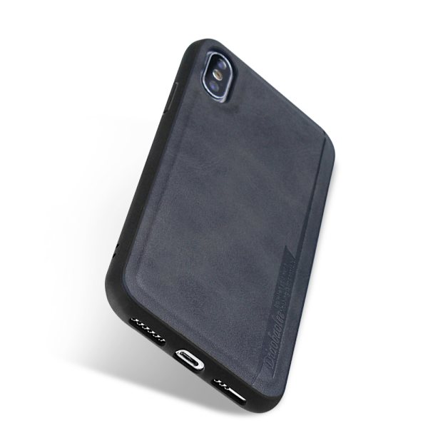 Professionellt Pu-Läder Skal - iPhone XS MAX Blå